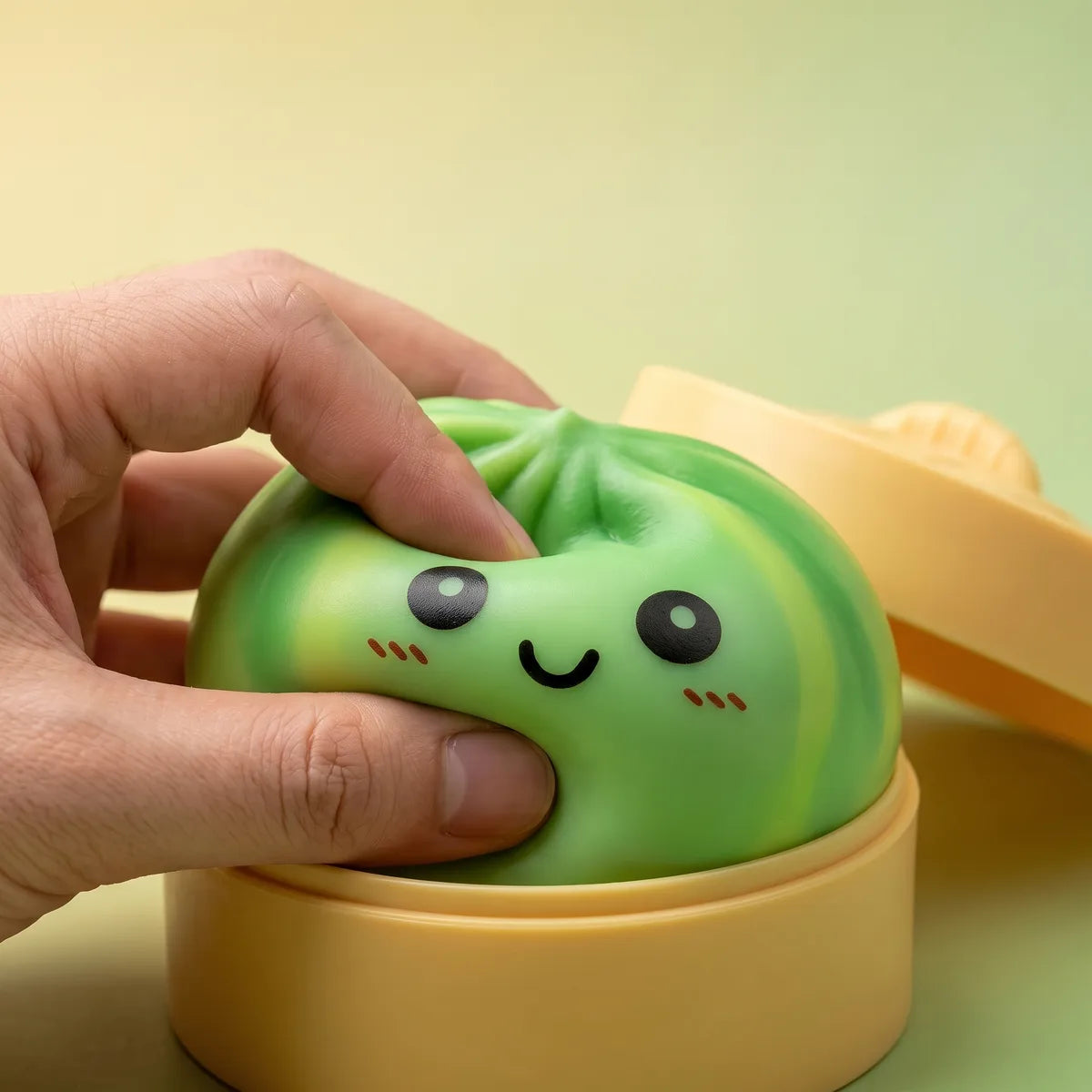 Swirl Green Tie Dye Dumpling Squishy — squishy dumpling toy