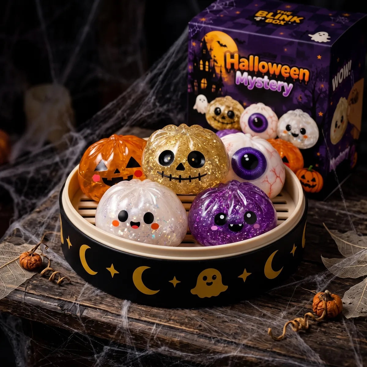 Haunted Halloween Dumpling Squishy Set — squishy dumpling toy