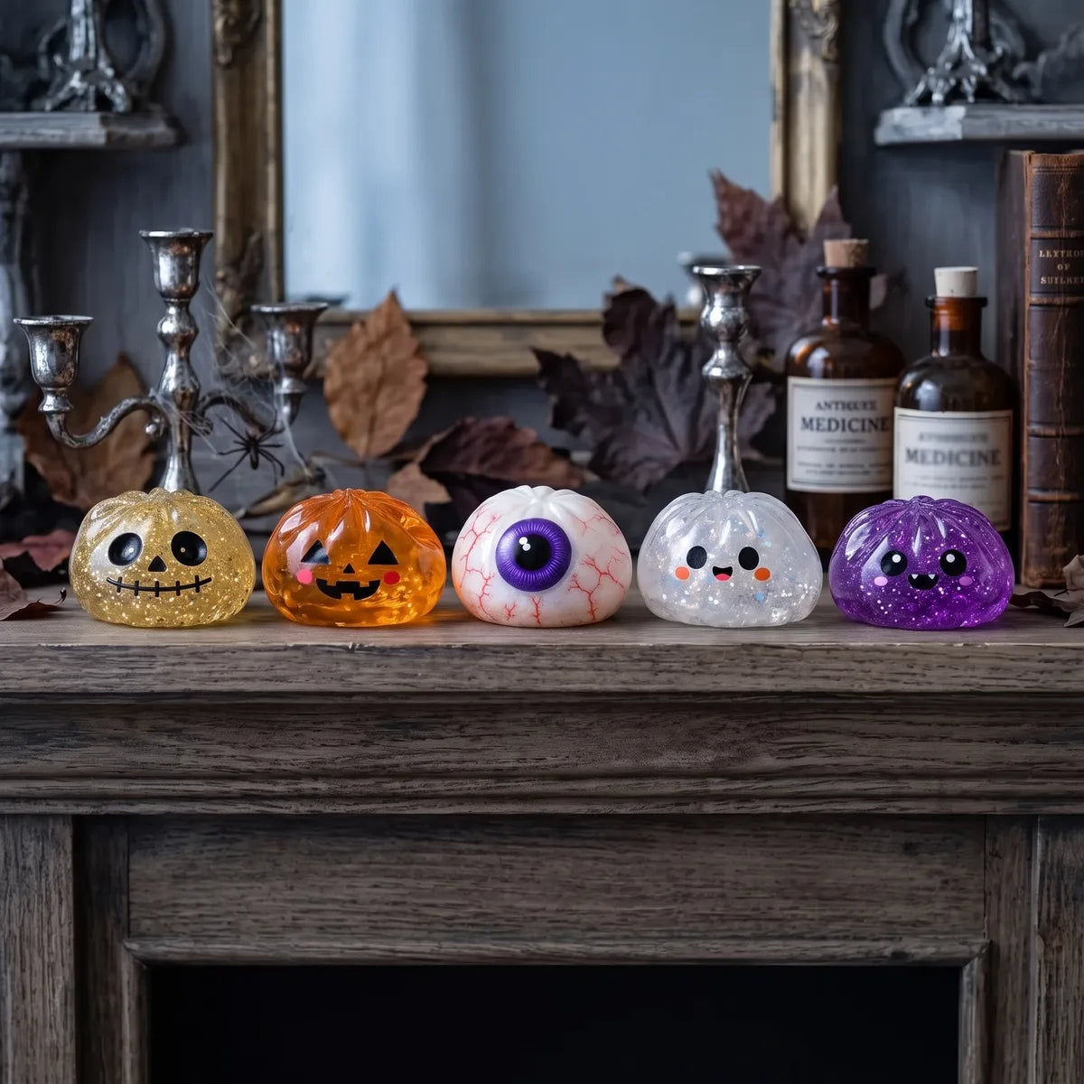 Haunted Halloween Dumpling Squishy Set — squishy dumpling toy