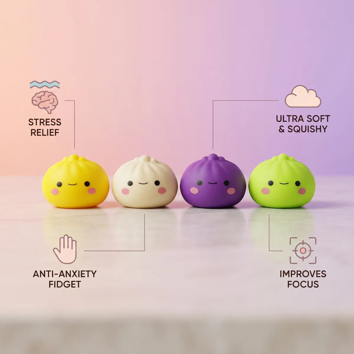 Kawaii Japanese Dumpling Squishy — squishy dumpling toy