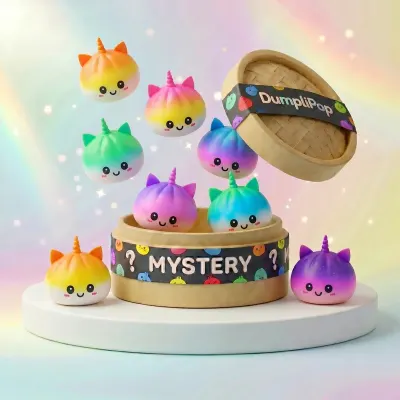 Magical Jumbo Unicorn Rainbow Squishy Dumplings — squishy dumpling toy