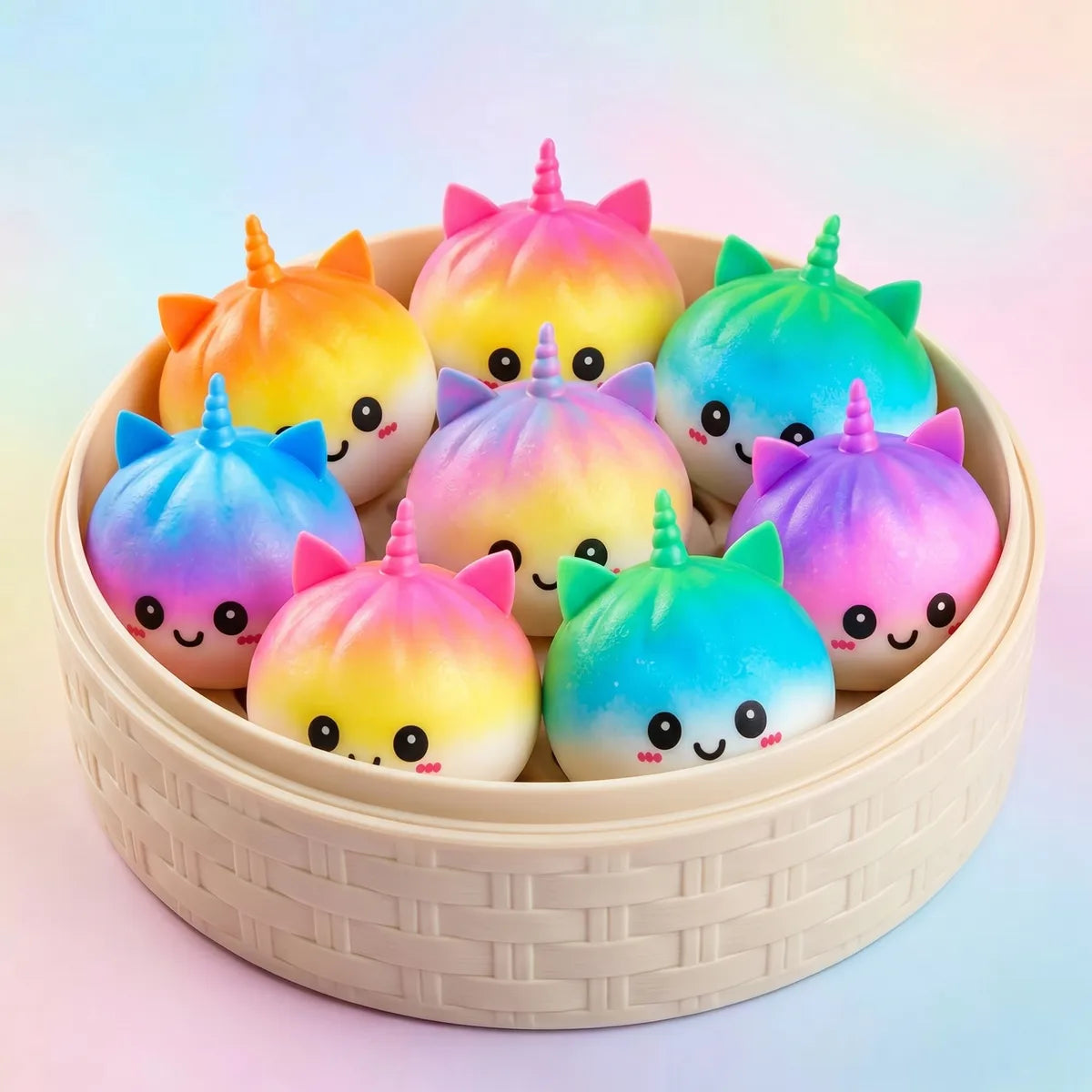 Magical Jumbo Unicorn Rainbow Squishy Dumplings — squishy dumpling toy