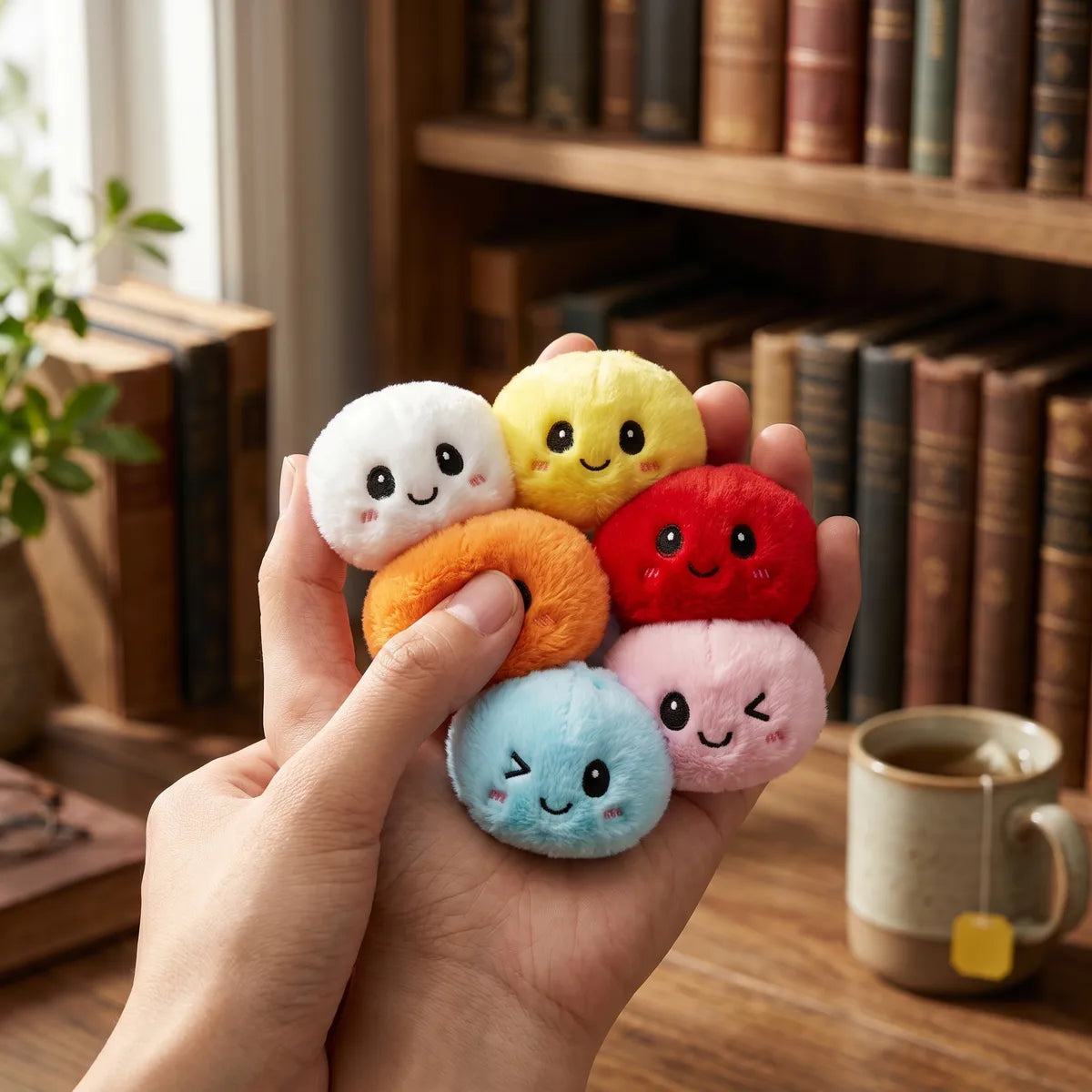 Keychain Plush Dumpling Squishy 6 Pieces — squishy dumpling toy