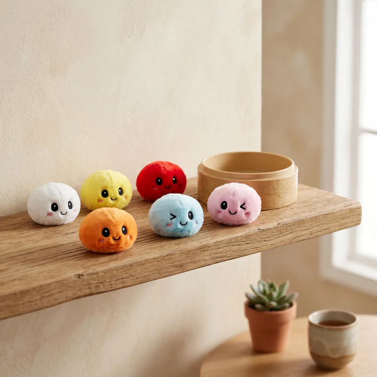 Keychain Plush Dumpling Squishy 6 Pieces — squishy dumpling toy