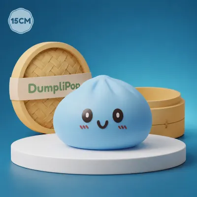 Jumbo Large Blue Dumpling Squishy — squishy dumpling toy