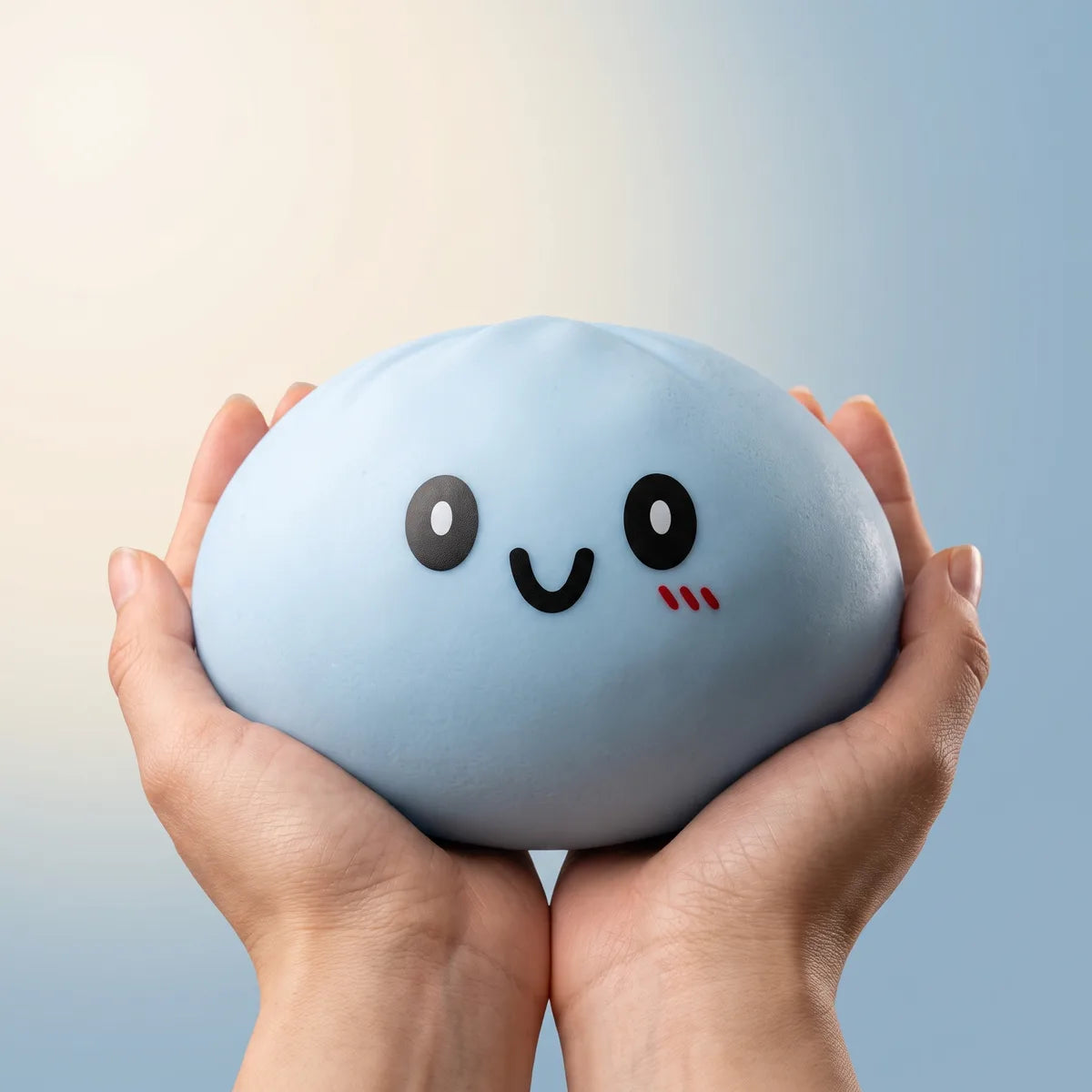 Jumbo Large Blue Dumpling Squishy — squishy dumpling toy