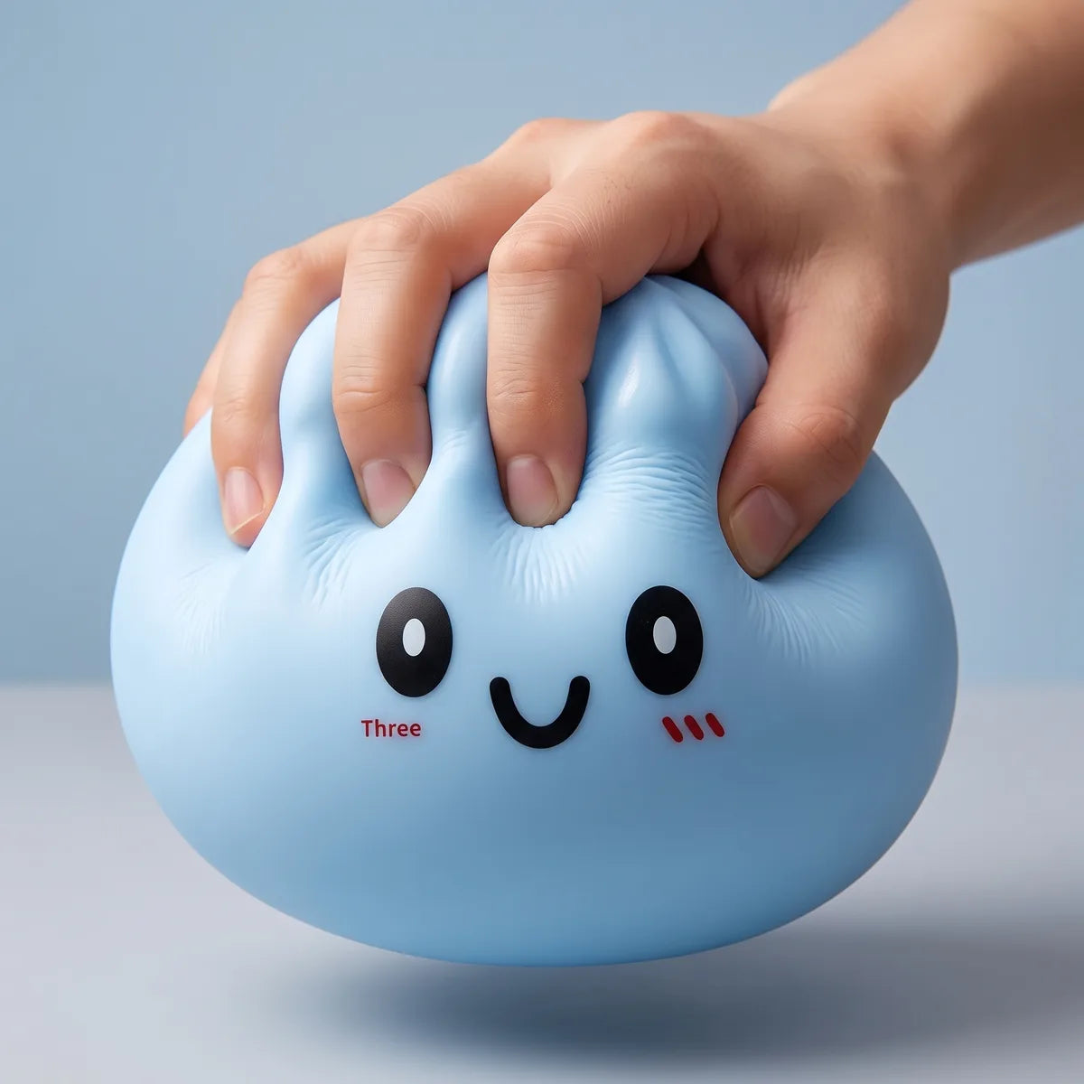 Jumbo Large Blue Dumpling Squishy — squishy dumpling toy