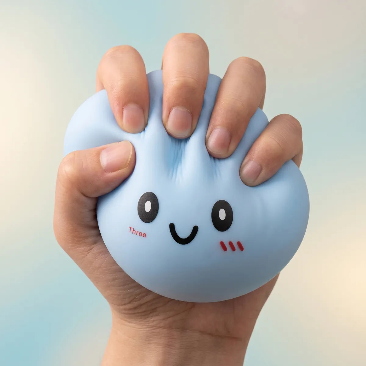 Jumbo Large Blue Dumpling Squishy — squishy dumpling toy