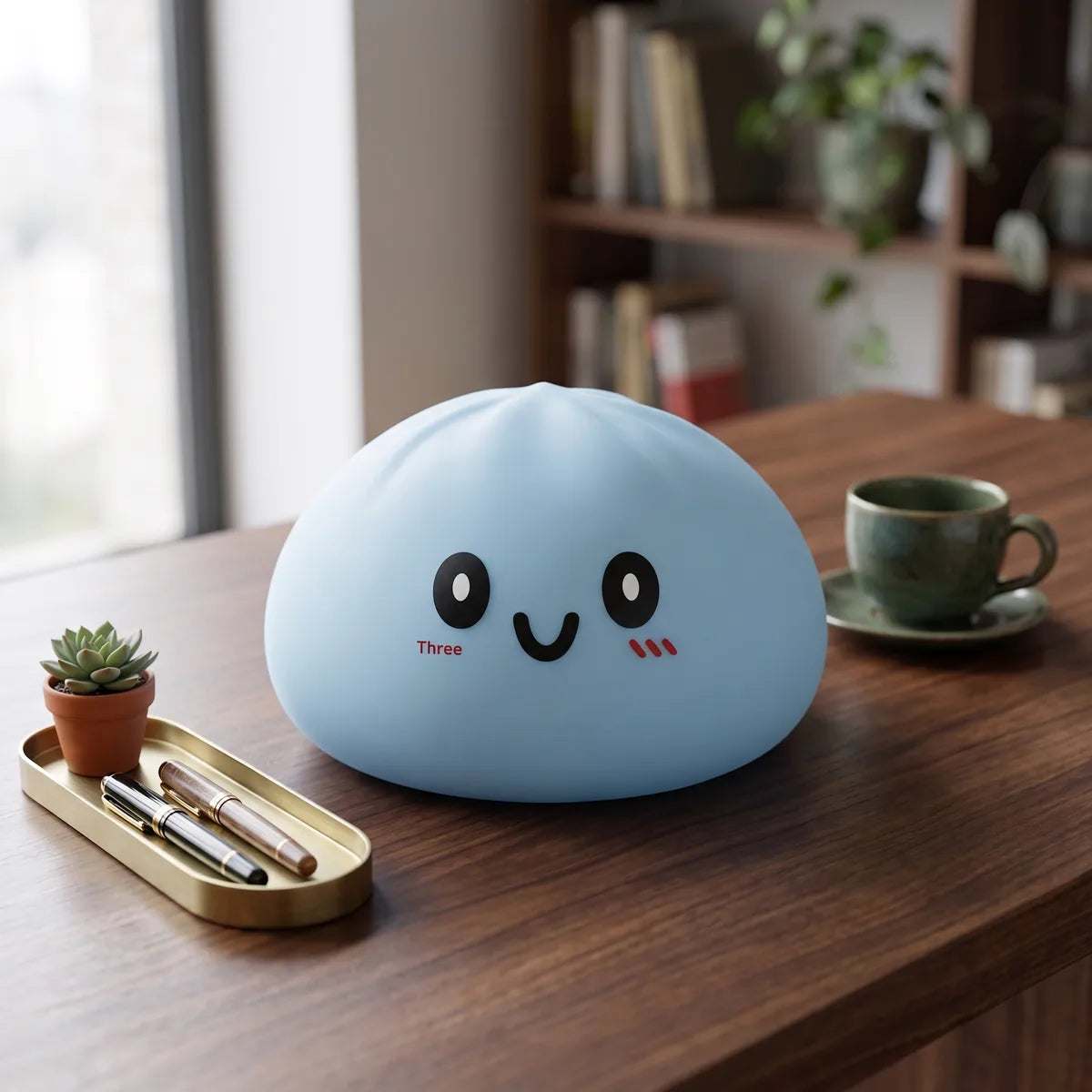 Jumbo Large Blue Dumpling Squishy — squishy dumpling toy