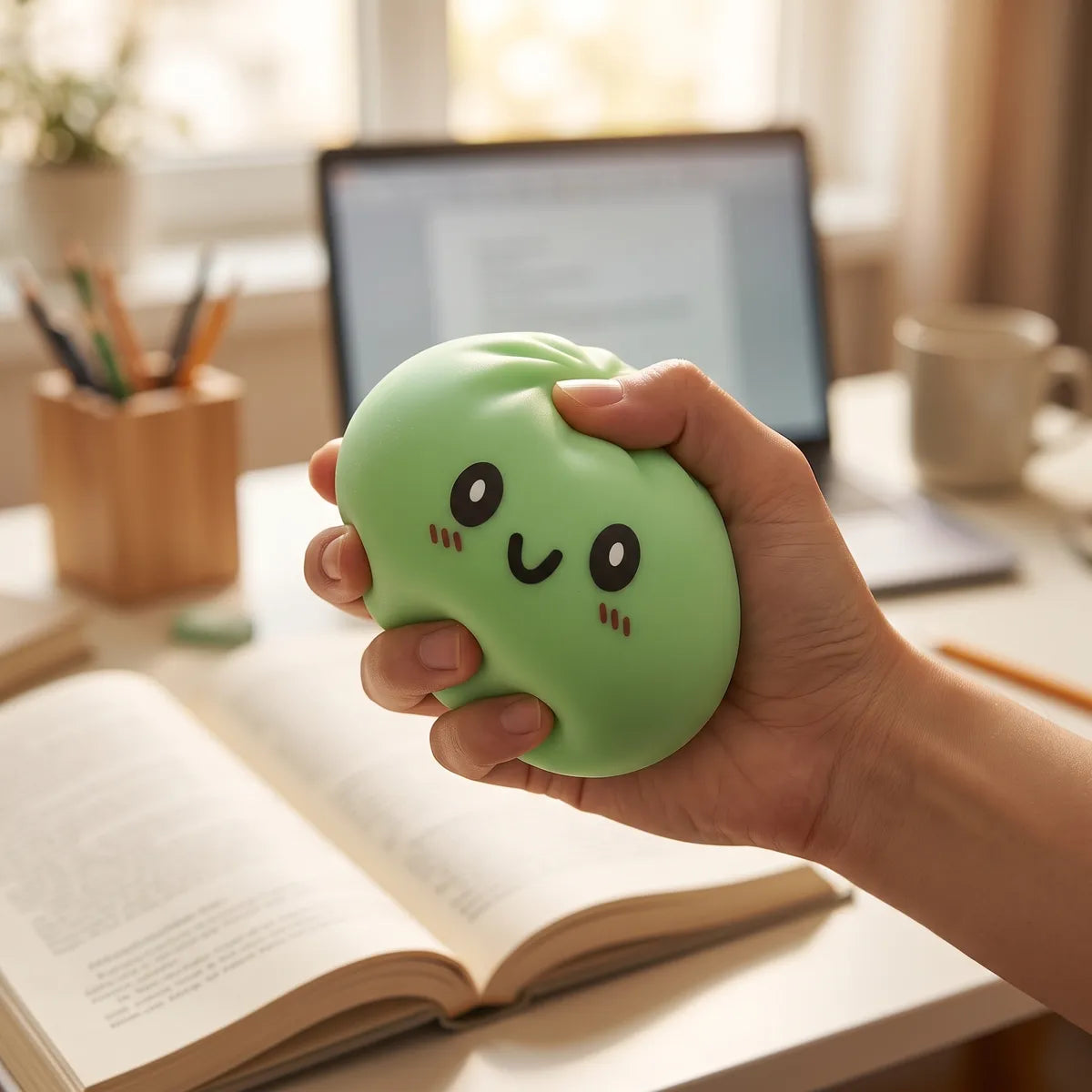 Jumbo Large Green Dumpling Squishy — squishy dumpling toy