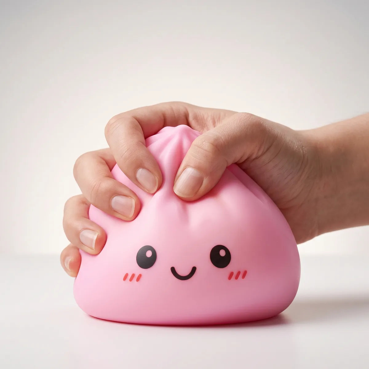 Jumbo Large Pink Dumpling Squishy — squishy dumpling toy