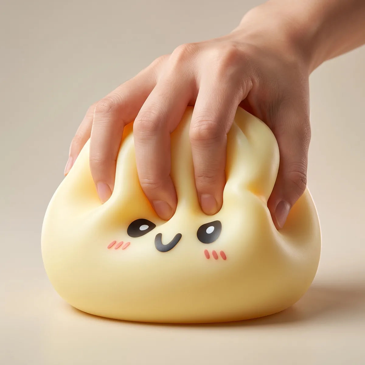 Jumbo Large Yellow Dumpling Squishy — squishy dumpling toy