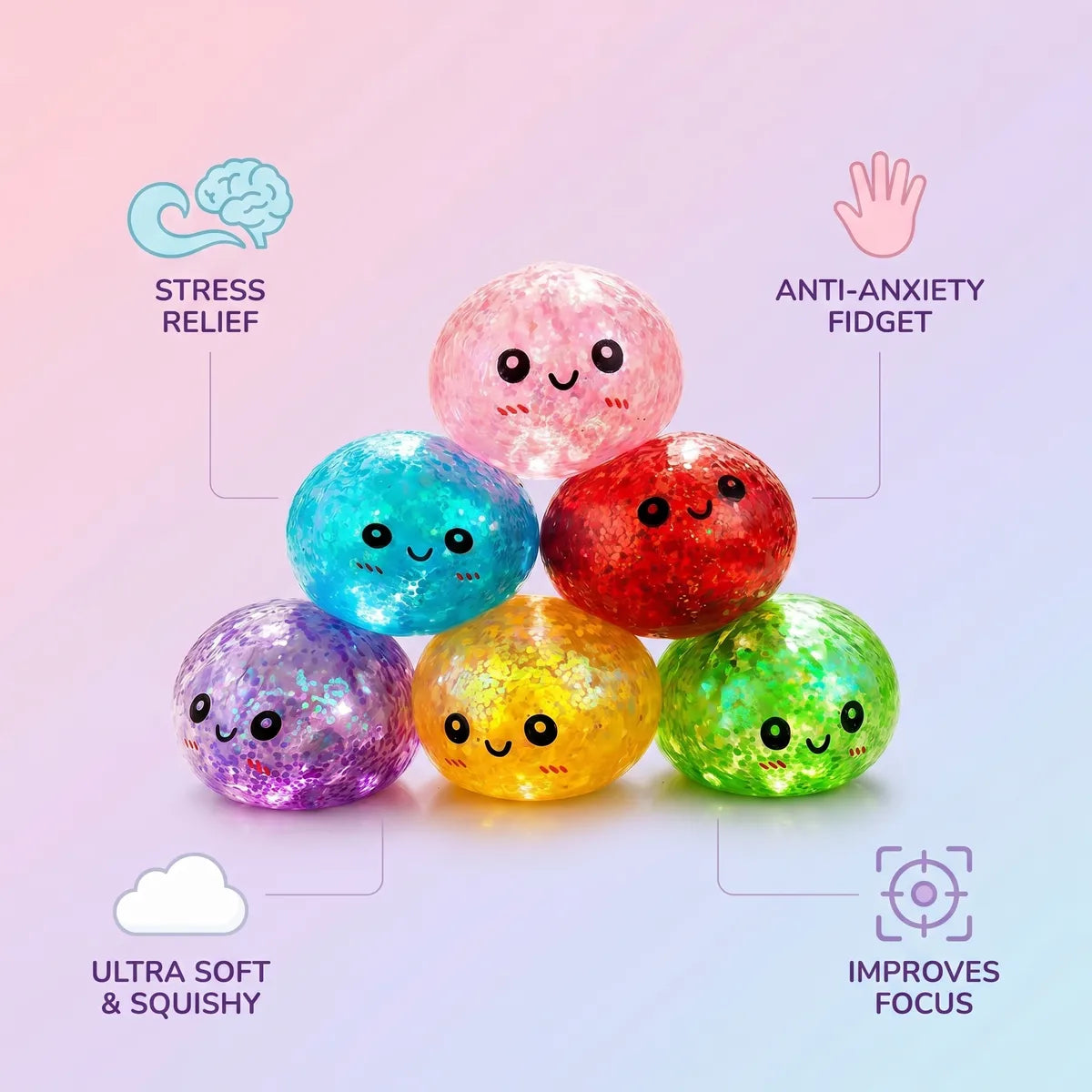 Shiny Mini Metallic Dumpling Squishy — squishy dumpling toy