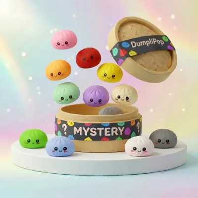 Tiny Mini Mystery Squishy Dumplings — squishy dumpling toy