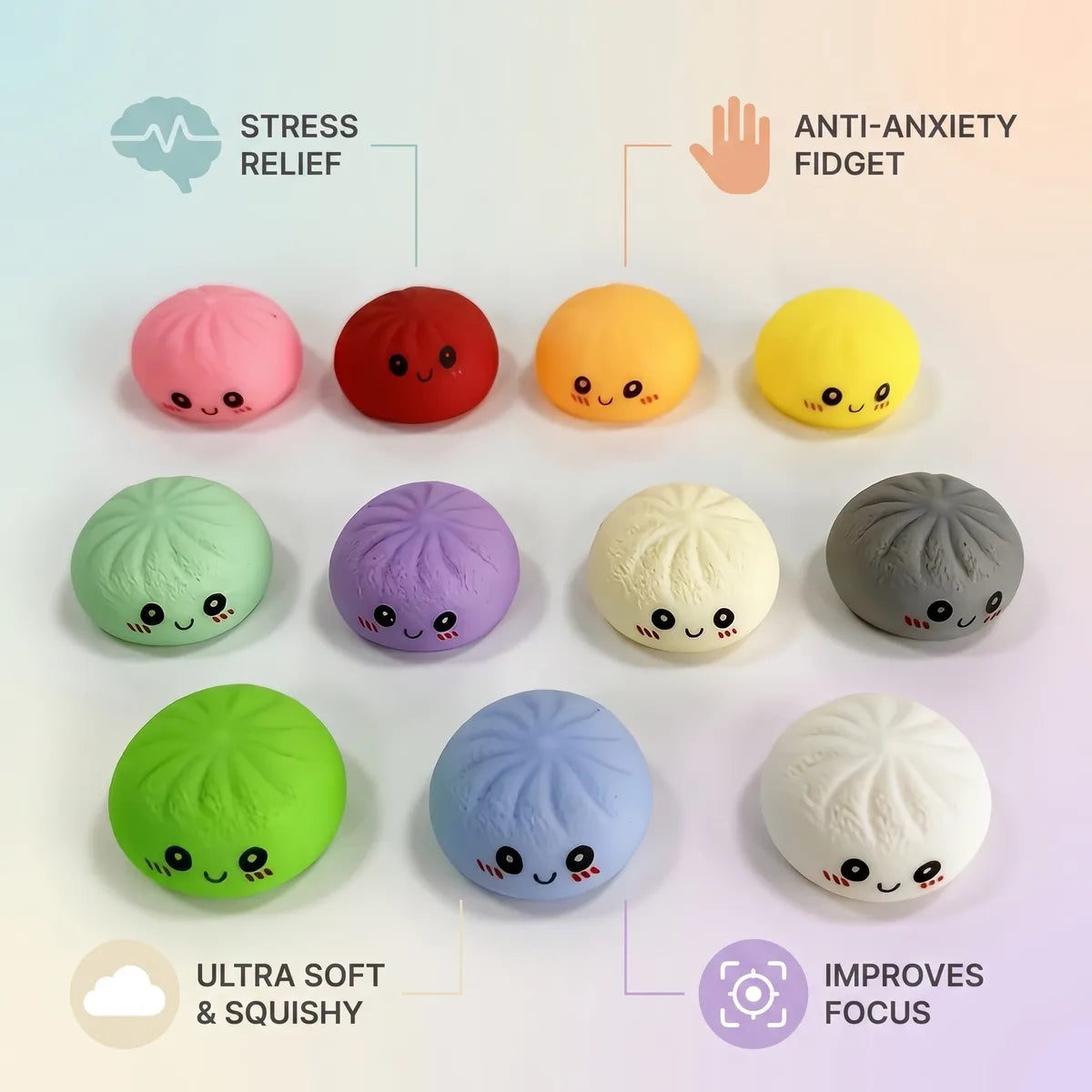 Tiny Mini Mystery Squishy Dumplings — squishy dumpling toy
