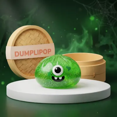 Slimy Monster Halloween Dumpling Squishy — squishy dumpling toy