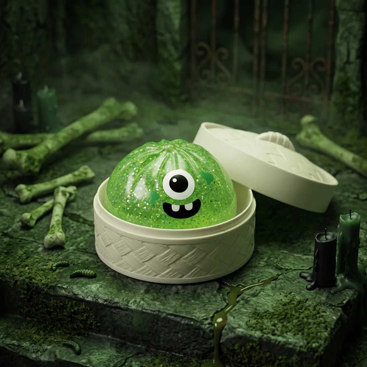 Slimy Monster Halloween Dumpling Squishy — squishy dumpling toy