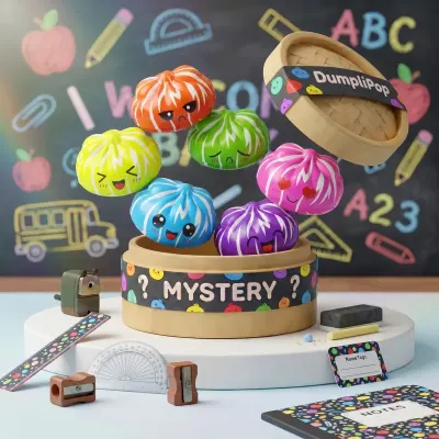 Happy Faces Mystery Cute Dumpling Squishy — squishy dumpling toy