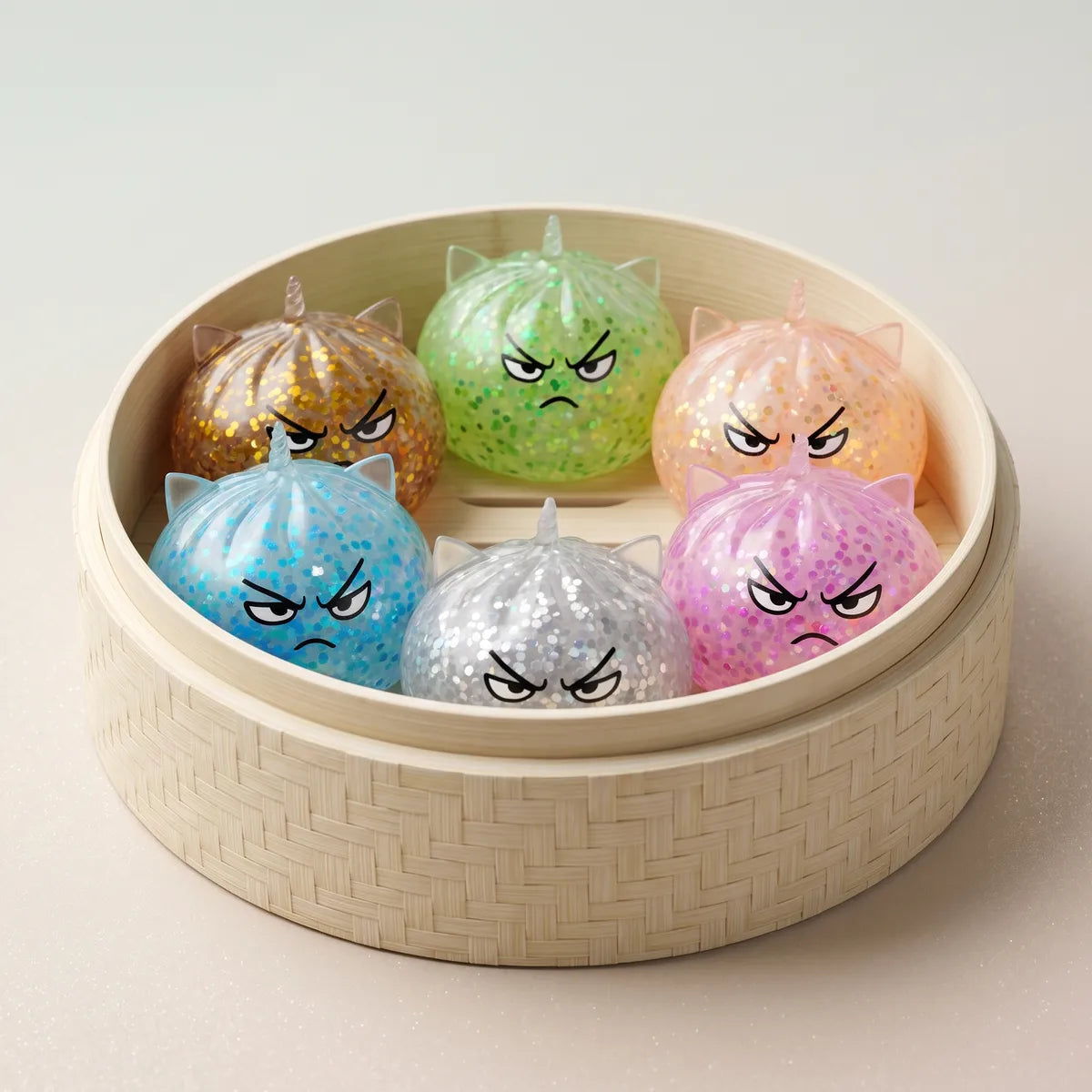 Magical Mystery Dumpling Squishy Rare Unicorn Glitter — squishy dumpling toy