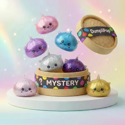 Sparkly Mystery Dumpling Squishy Unicorn Glitter — squishy dumpling toy