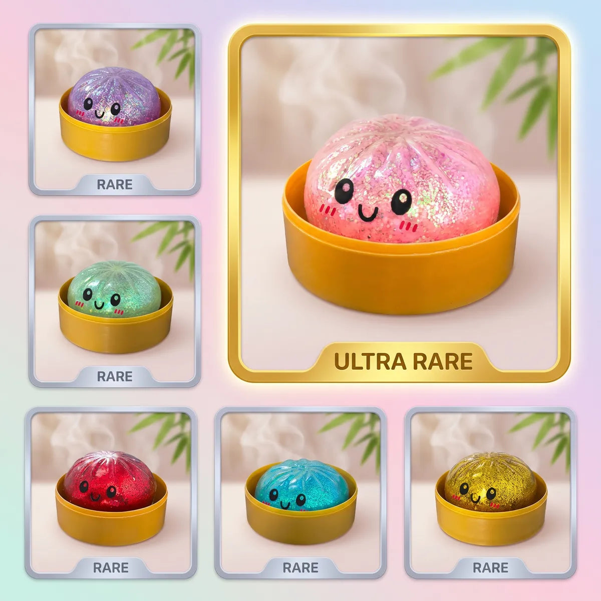 Sparkle Mystery Dumplings Squishy Glitter — squishy dumpling toy