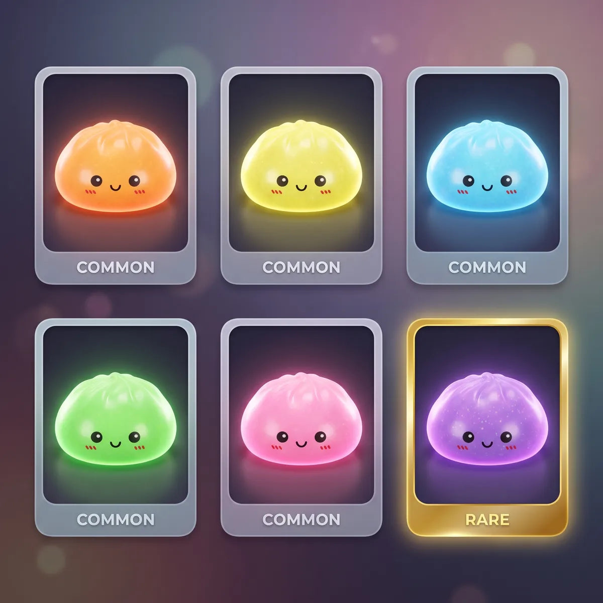 Mystery Glow In Dark Glitter Dumpling Squishy Blind Box — squishy dumpling toy