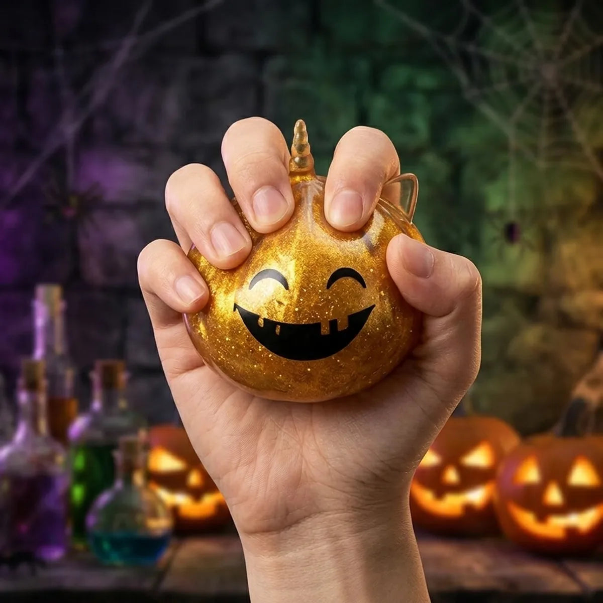 Horned Mystery Halloween Unicorn Dumpling Squishy — squishy dumpling toy