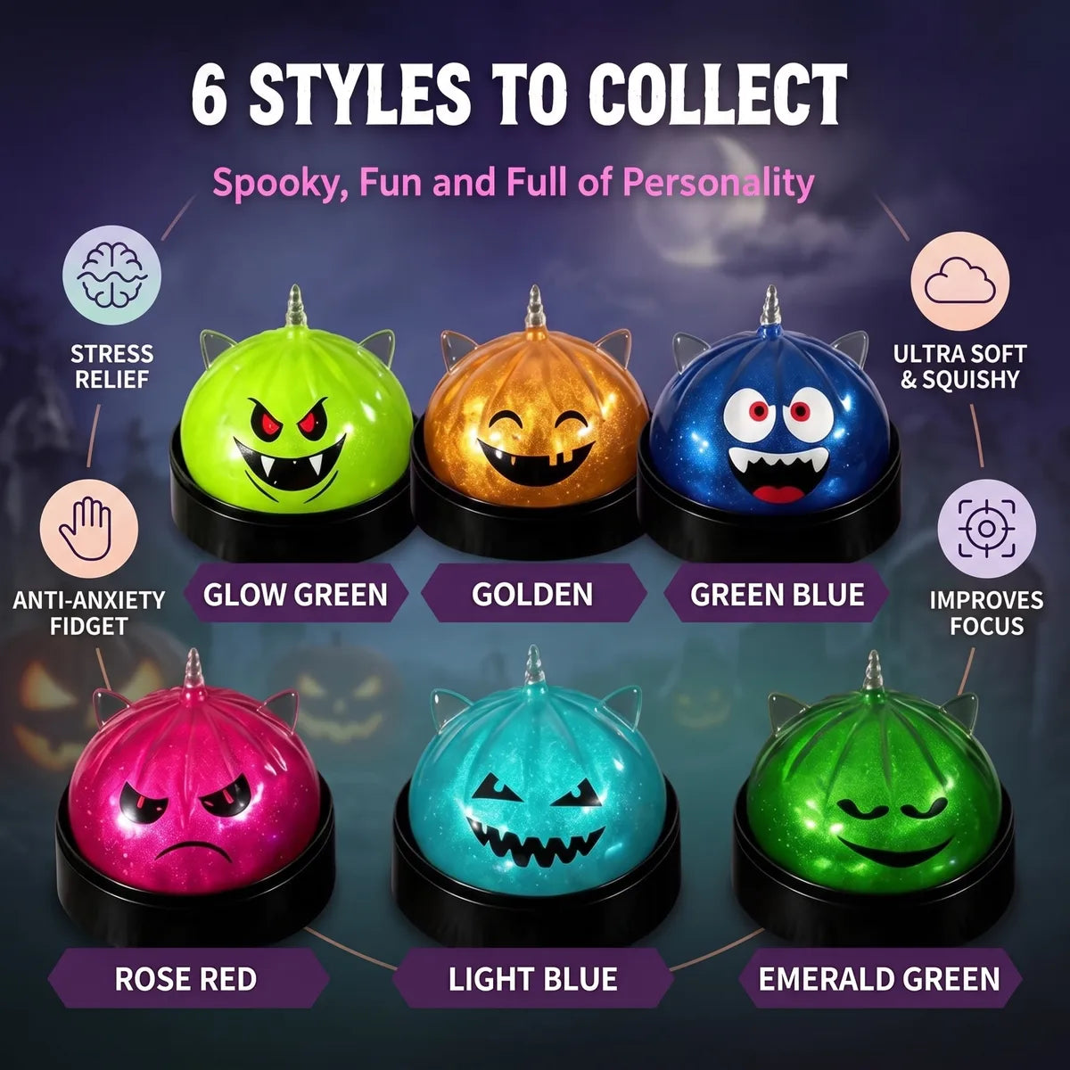 Horned Mystery Halloween Unicorn Dumpling Squishy — squishy dumpling toy