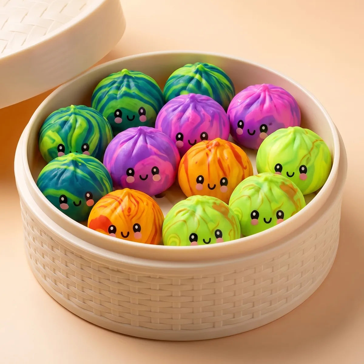 Swirl Mystery Mini Tie Dye Dumpling Squishy — squishy dumpling toy