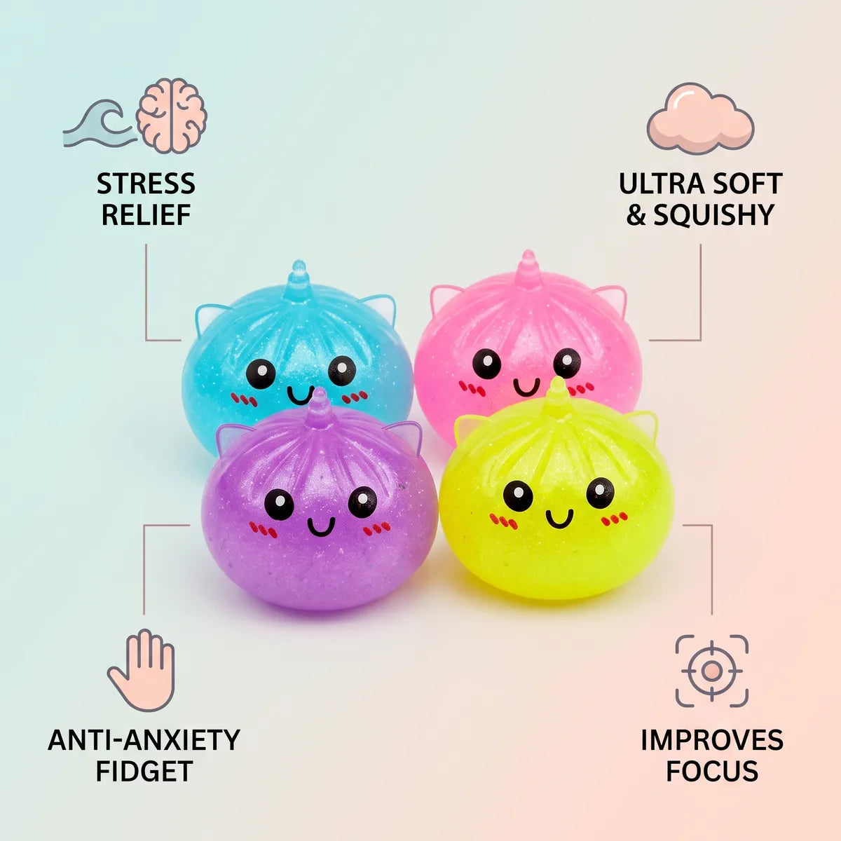 Magic Mystery Mini Unicorn Dumpling Squishy — squishy dumpling toy