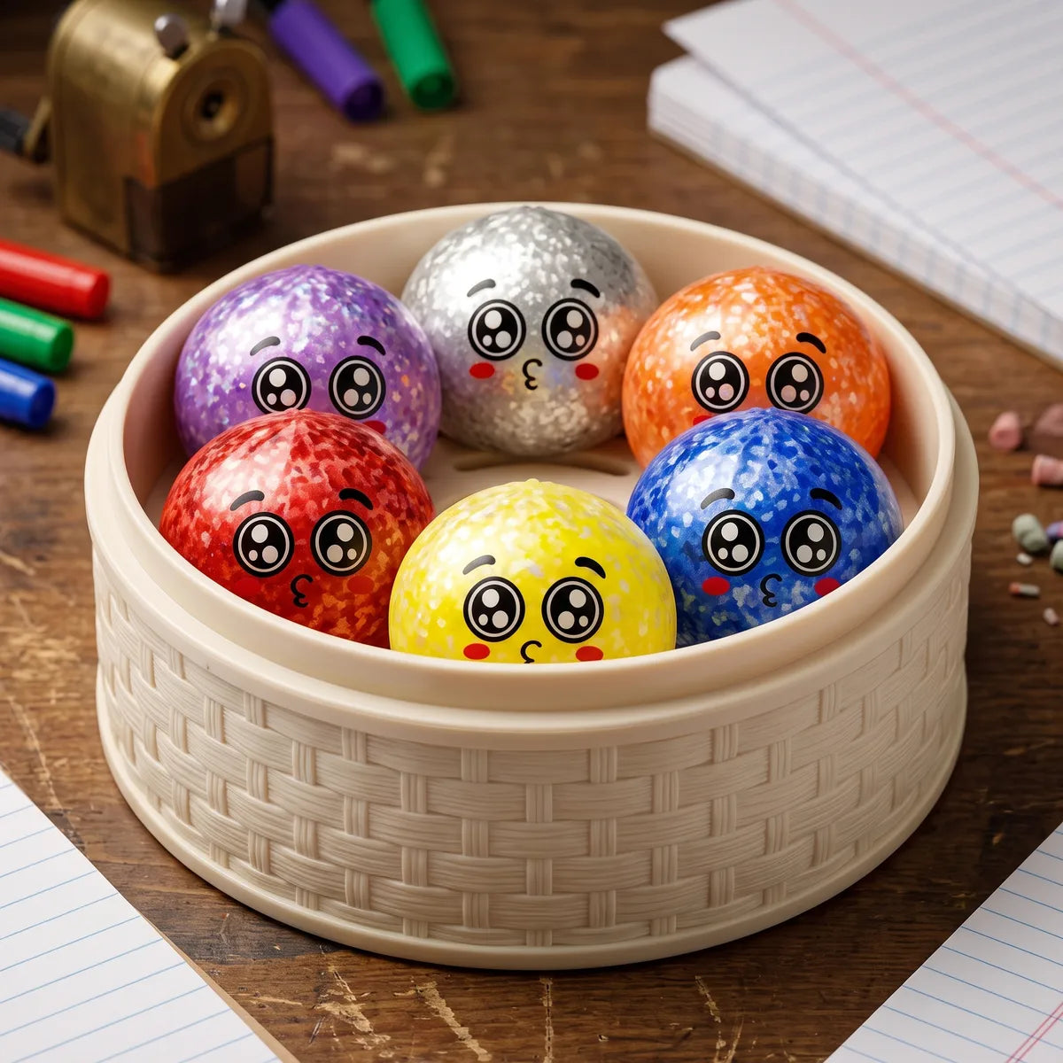 Starry Mystery Puppy Eyed Dumpling Squishy — squishy dumpling toy
