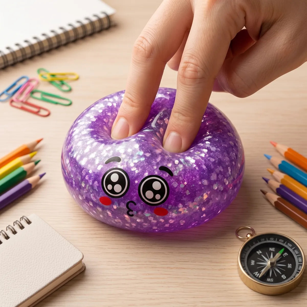 Starry Mystery Puppy Eyed Dumpling Squishy — squishy dumpling toy