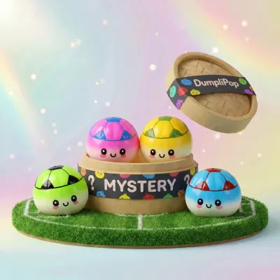 Sporty Mystery Soccer Dumpling Squishy — squishy dumpling toy