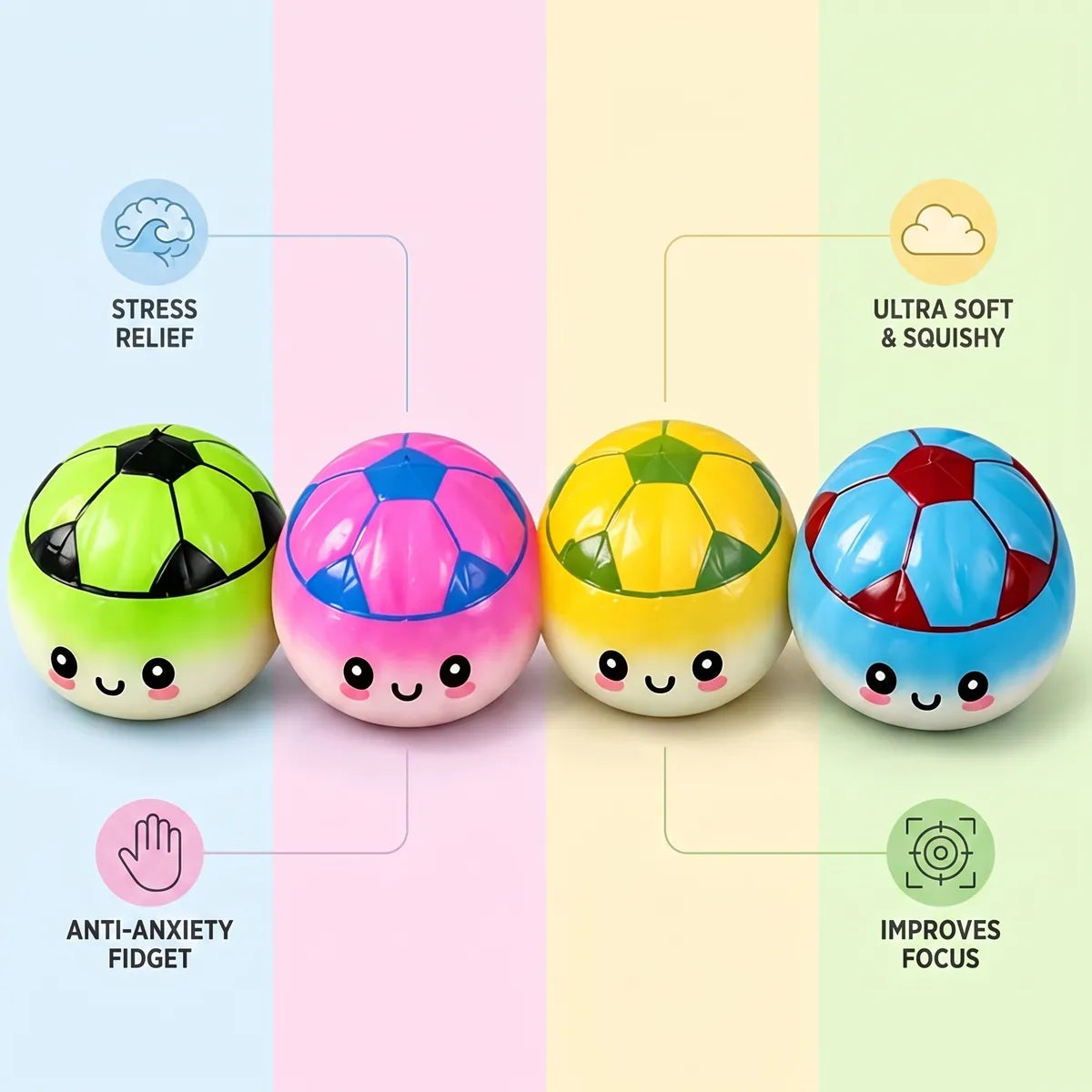 Sporty Mystery Soccer Dumpling Squishy — squishy dumpling toy