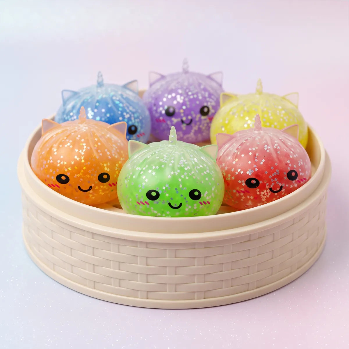 Starlit Mystery Sparkle Unicorn Dumpling Squishy — squishy dumpling toy