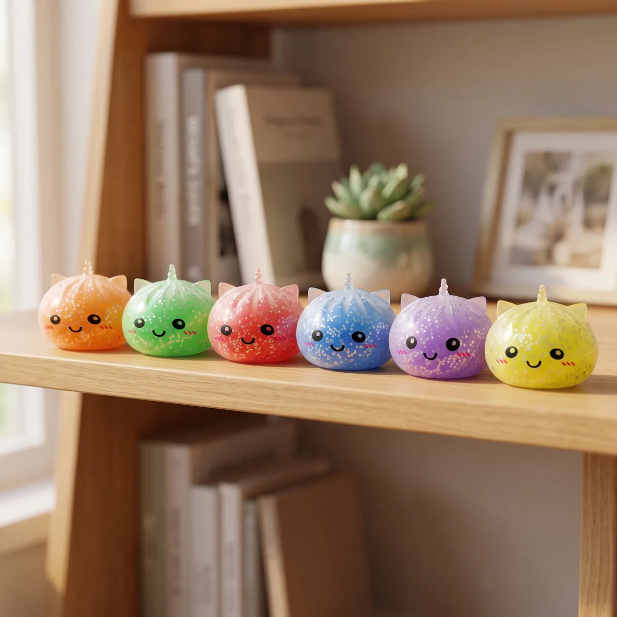 Starlit Mystery Sparkle Unicorn Dumpling Squishy — squishy dumpling toy