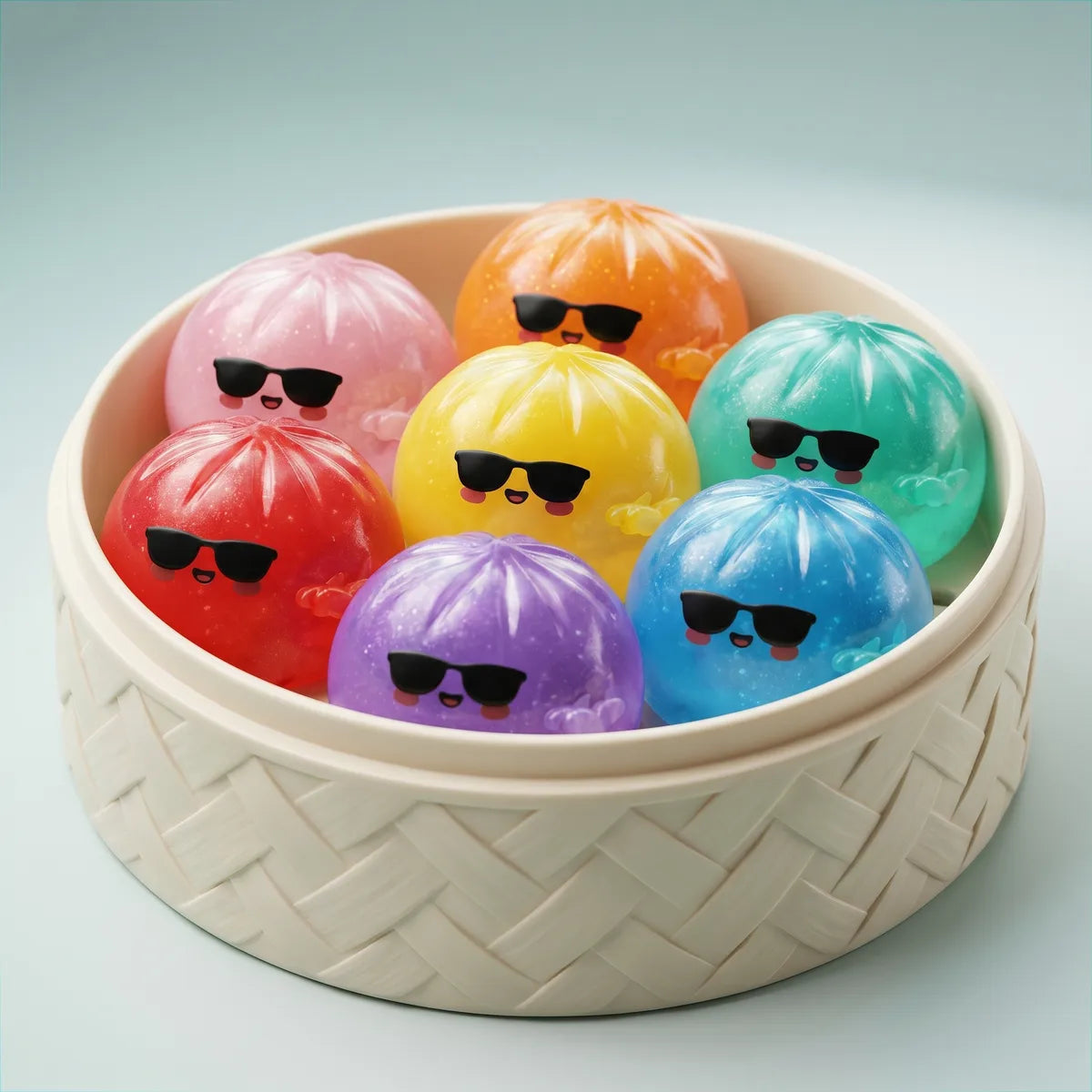 Cool Mystery Sunglasses Dumpling Squishy — squishy dumpling toy