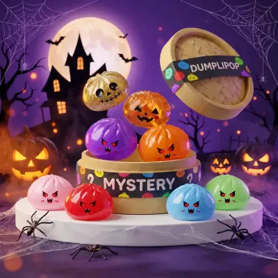 Crimson Mystery Vampire Dumpling Squishy — squishy dumpling toy