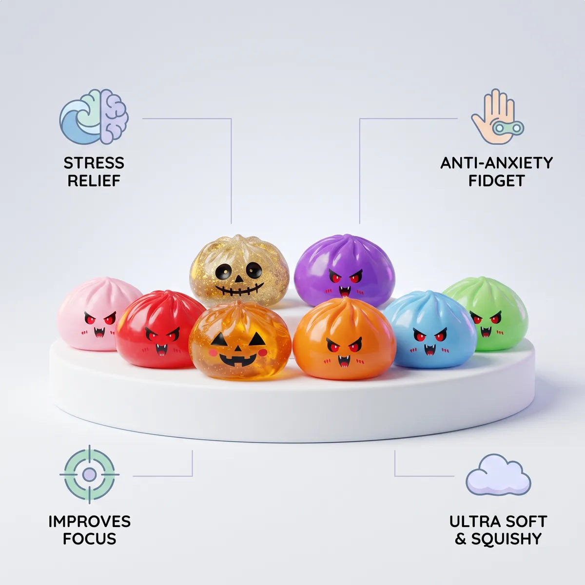 Crimson Mystery Vampire Dumpling Squishy — squishy dumpling toy