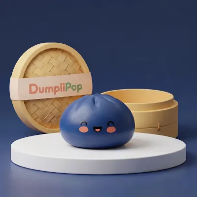 Midnight Navy Blue Dumpling Squishy — squishy dumpling toy