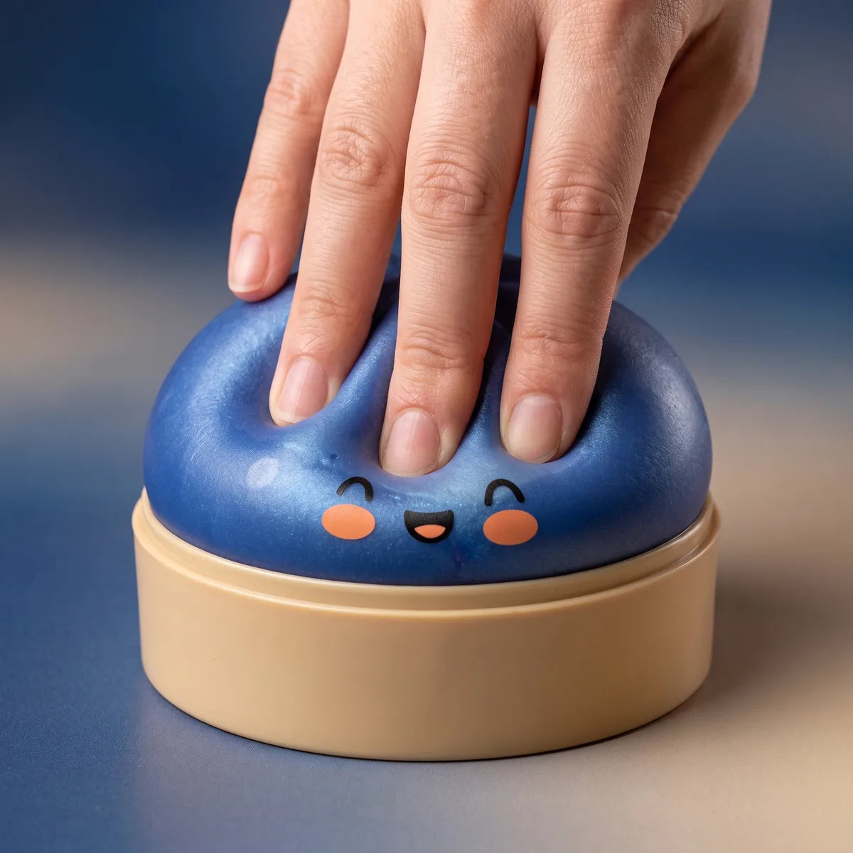 Midnight Navy Blue Dumpling Squishy — squishy dumpling toy