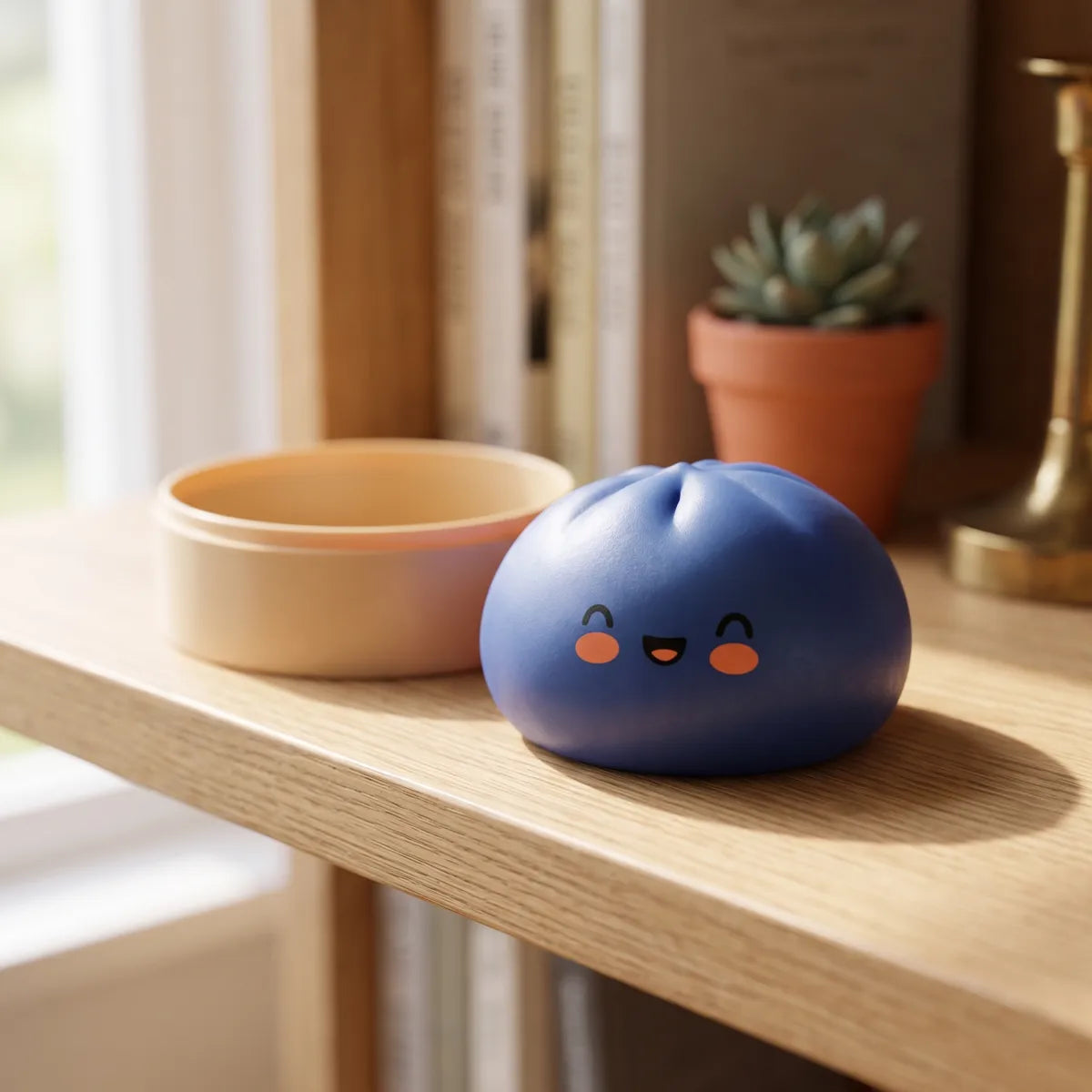 Midnight Navy Blue Dumpling Squishy — squishy dumpling toy