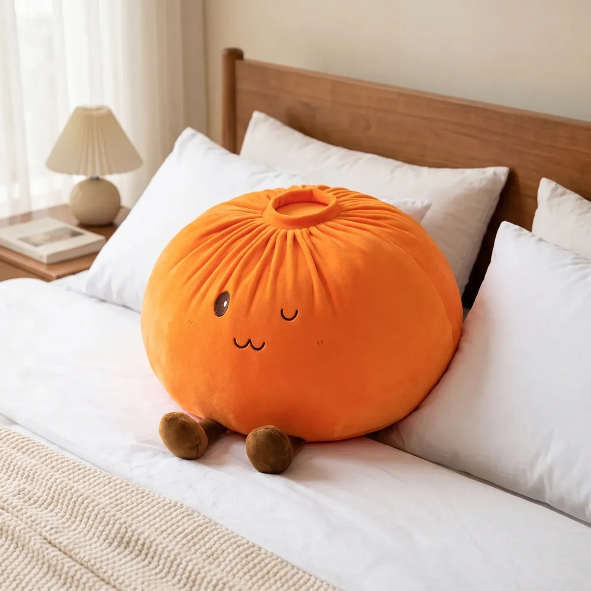 Sunset Orange Large Dumpling Squishy Toy — squishy dumpling toy