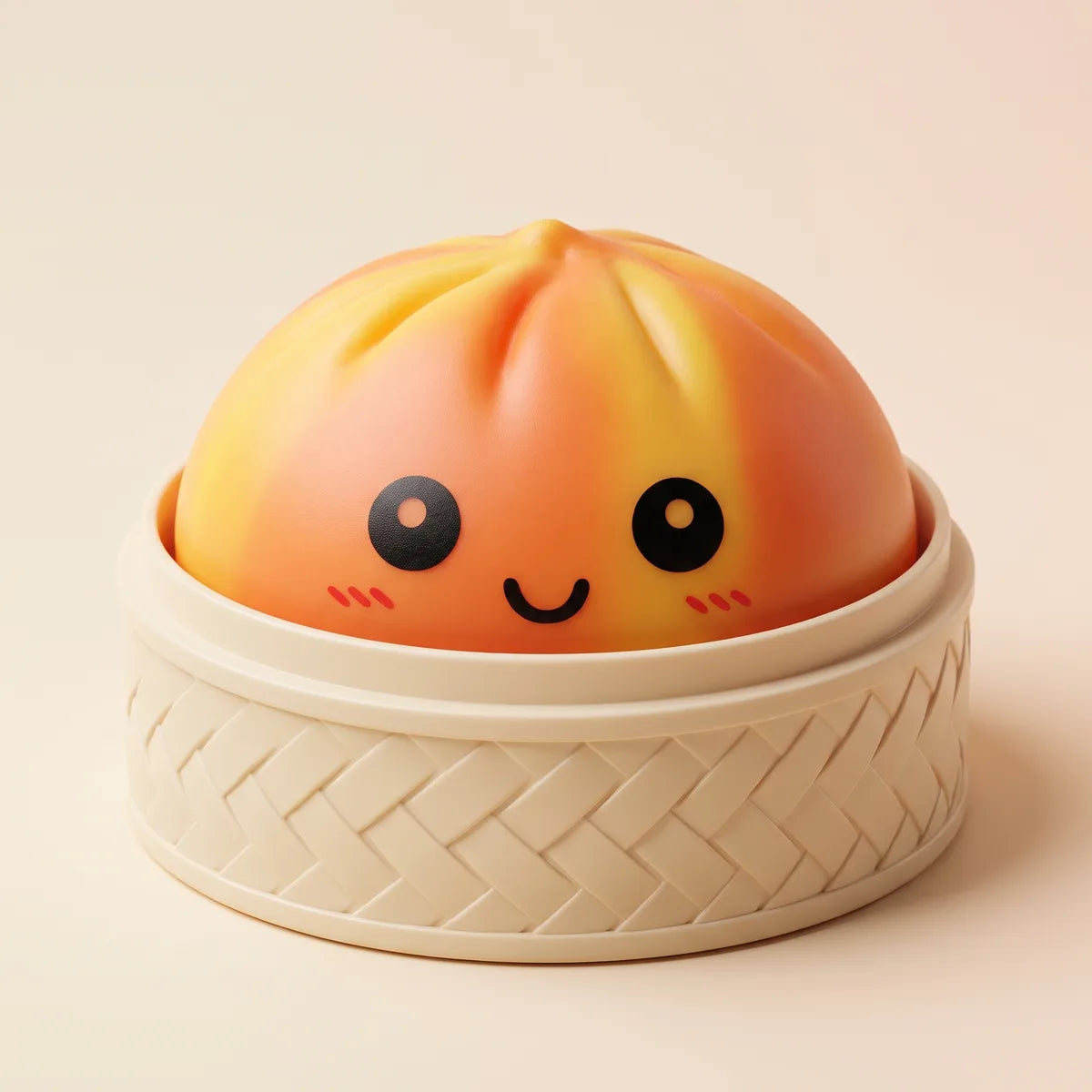 Sunset Orange Tie Dye Dumpling Squishy — squishy dumpling toy