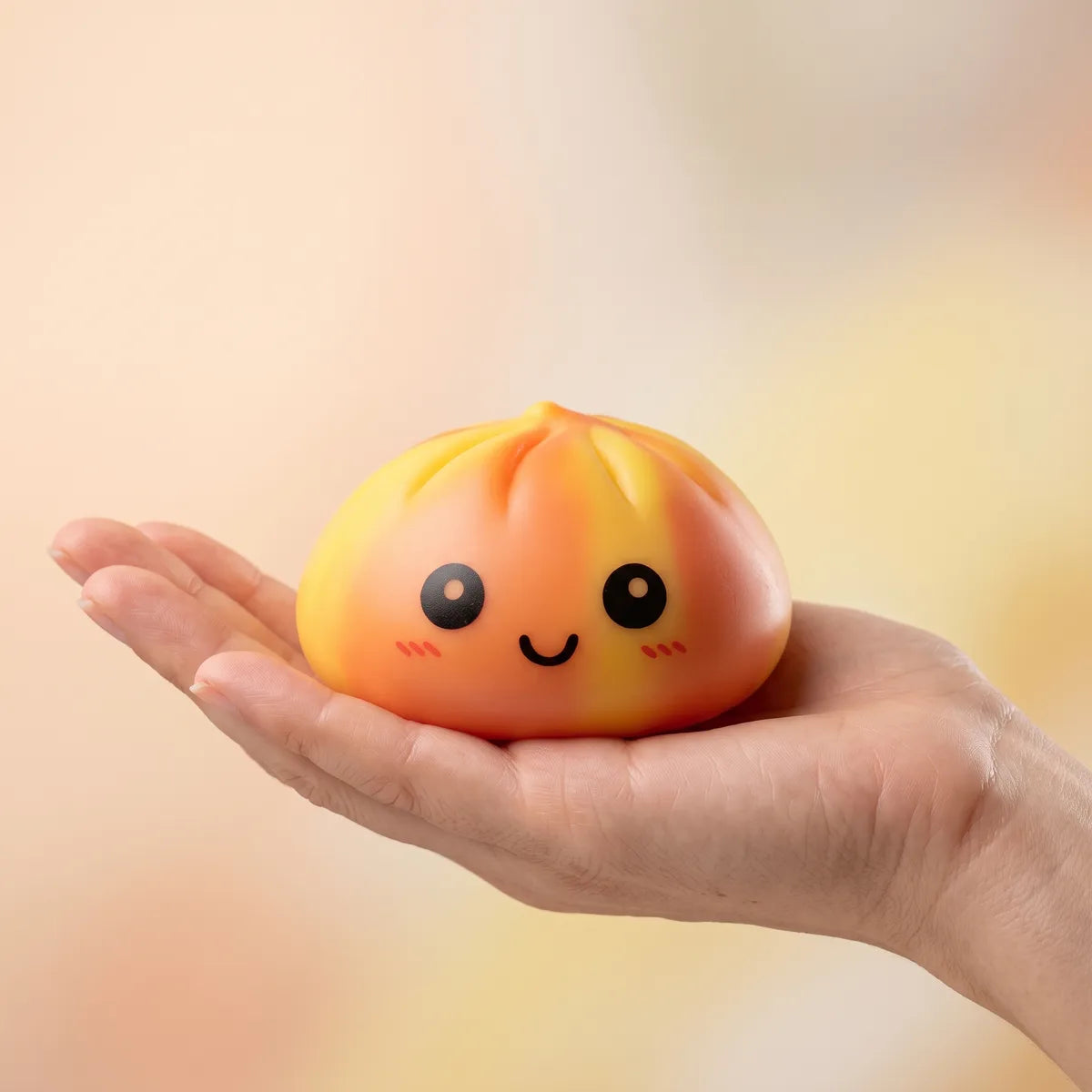 Sunset Orange Tie Dye Dumpling Squishy — squishy dumpling toy