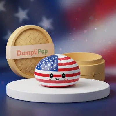 Liberty Patriotic 4th July Dumpling Squishy — squishy dumpling toy