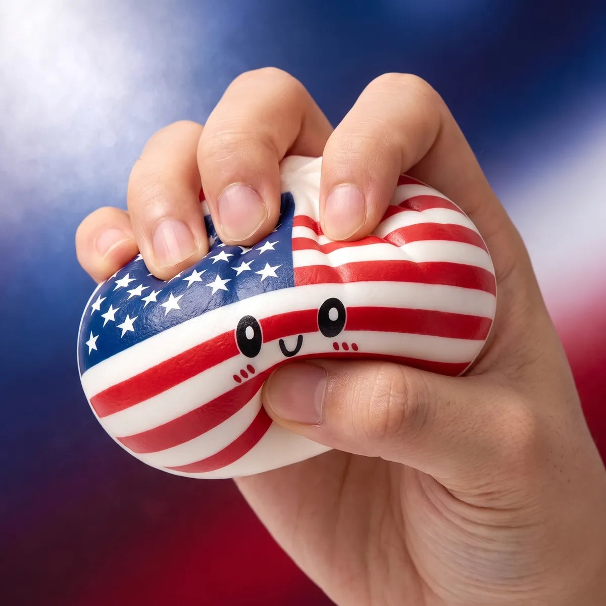 Liberty Patriotic 4th July Dumpling Squishy — squishy dumpling toy