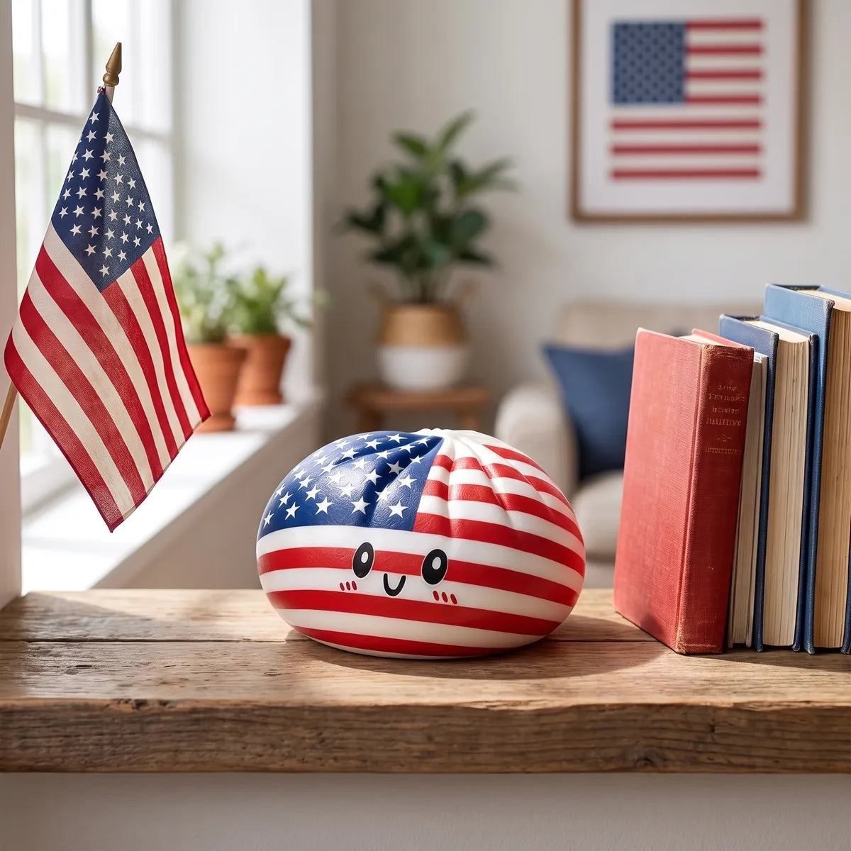 Liberty Patriotic 4th July Dumpling Squishy — squishy dumpling toy