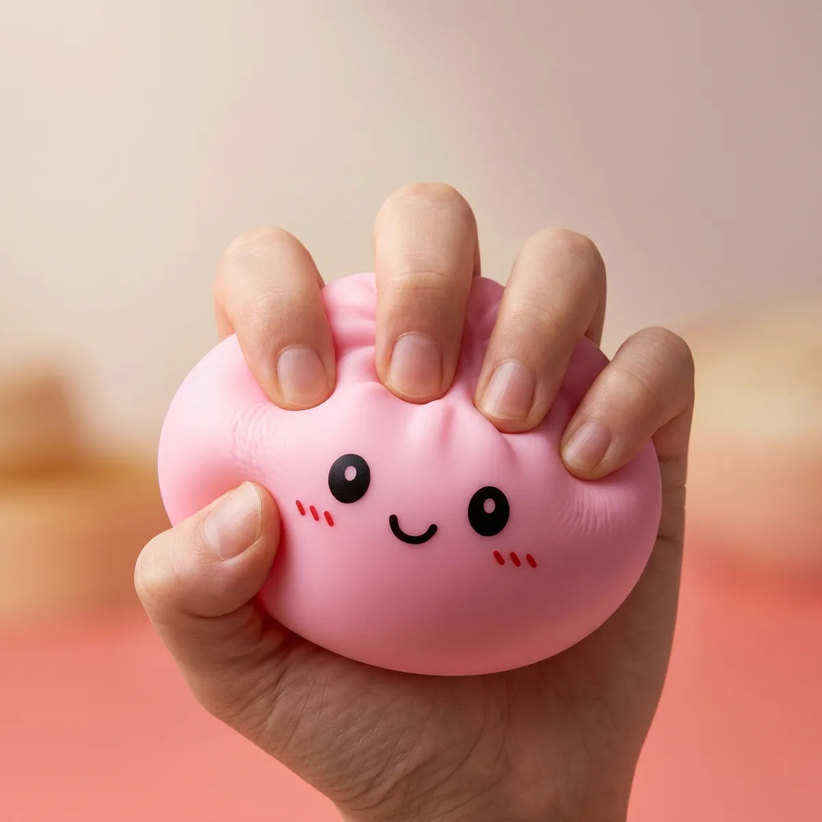 Blossom Pink Dumplings Squishy — squishy dumpling toy