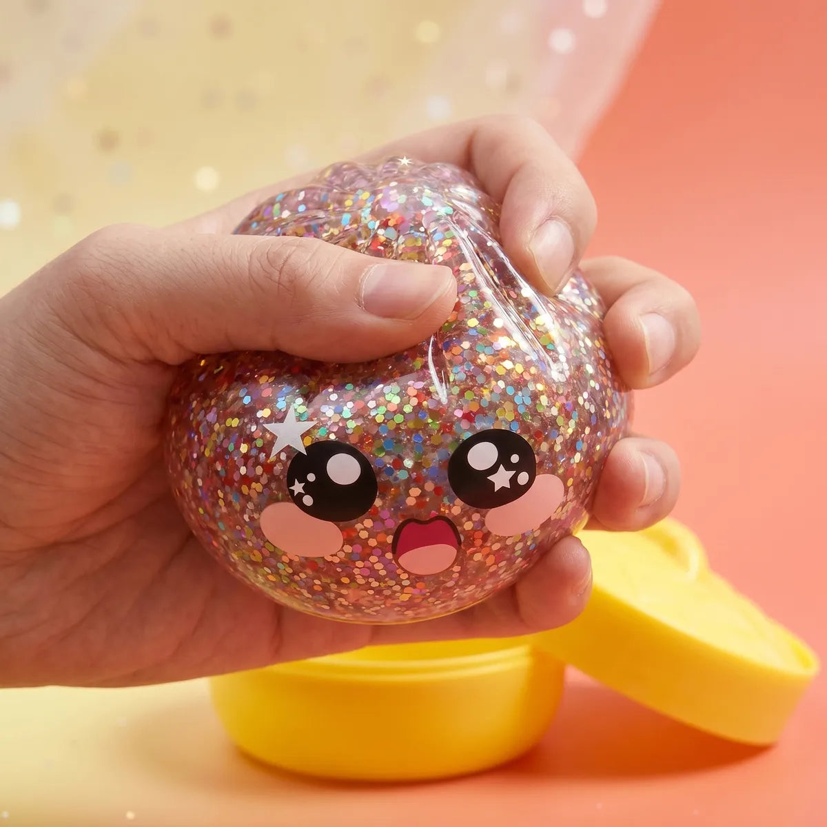 Kawaii Pink Galaxy Dumpling Squishy — squishy dumpling toy